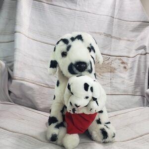 Ganz Heritage Collection Dalmatian Dog Mama & Baby 10 Inch Plush Stuffed Toy